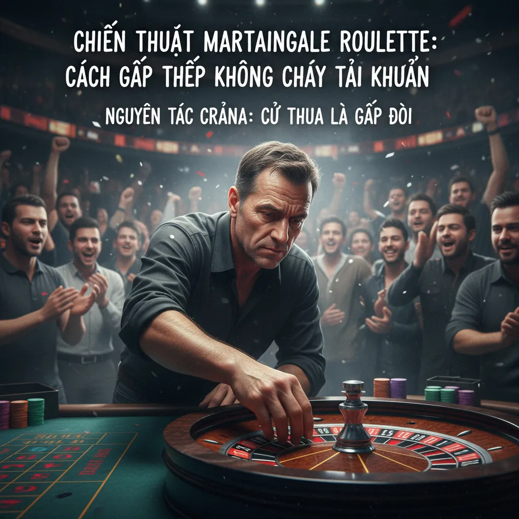 Biểu đồ rủi ro và lợi nhuận của chiến thuật Martingale