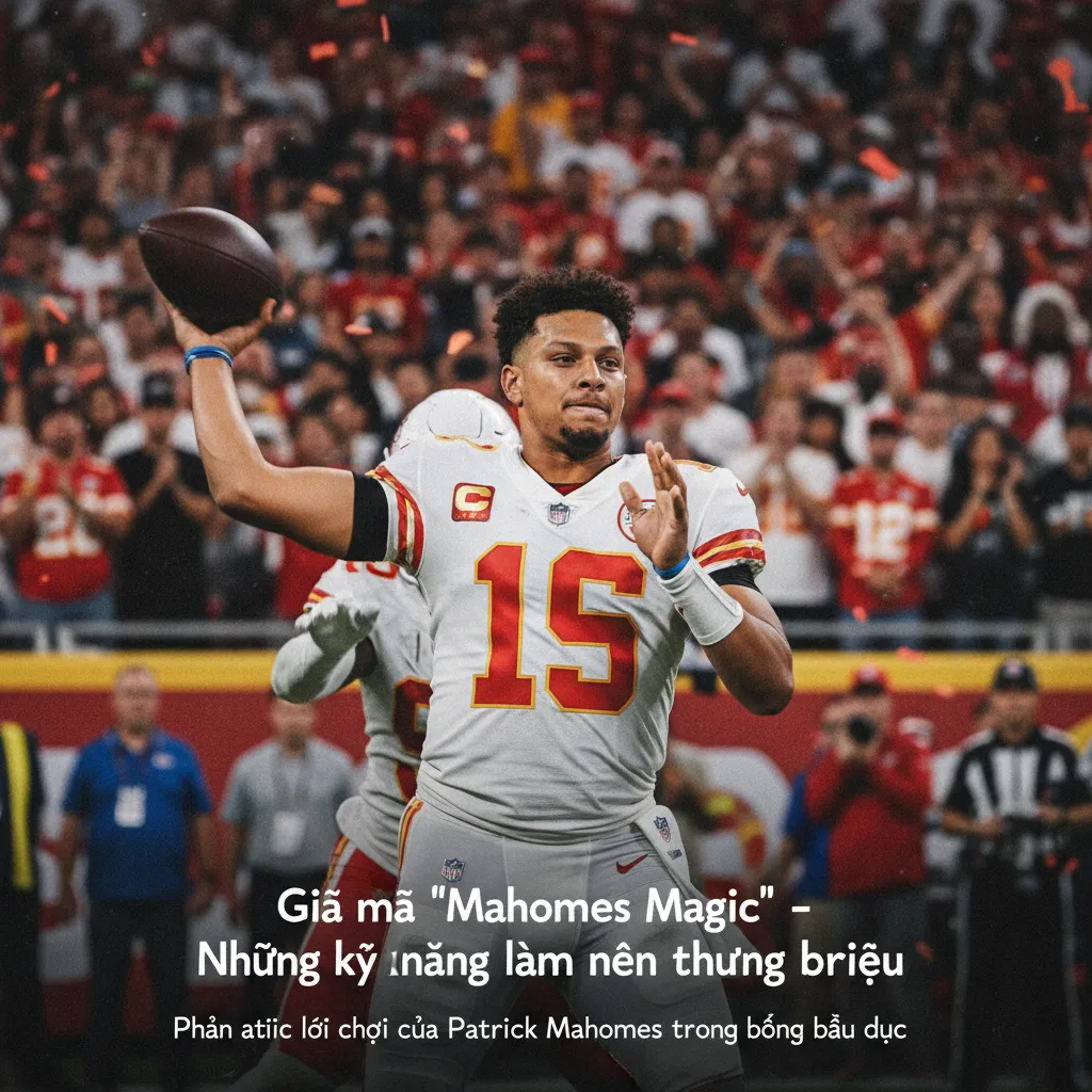 Patrick Mahomes sử dụng sự nhanh nhẹn để thoát khỏi áp lực và kéo dài tình huống tấn công